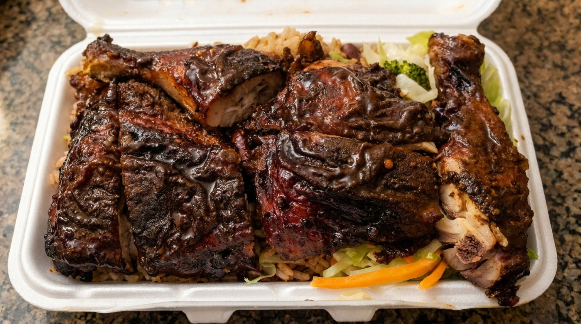 Half jerk, half BBQ